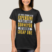 If you think it's expensive to hire a good surveyo t-shirt (Voorkant)