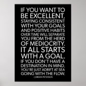 If You Want To Be Excellent Poster (Voorkant)