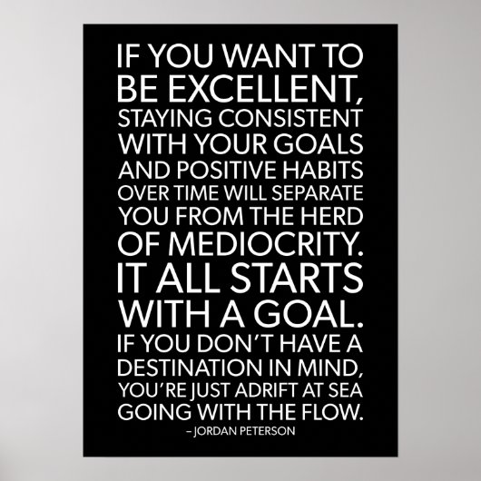 If You Want To Be Excellent Poster (Voorkant)