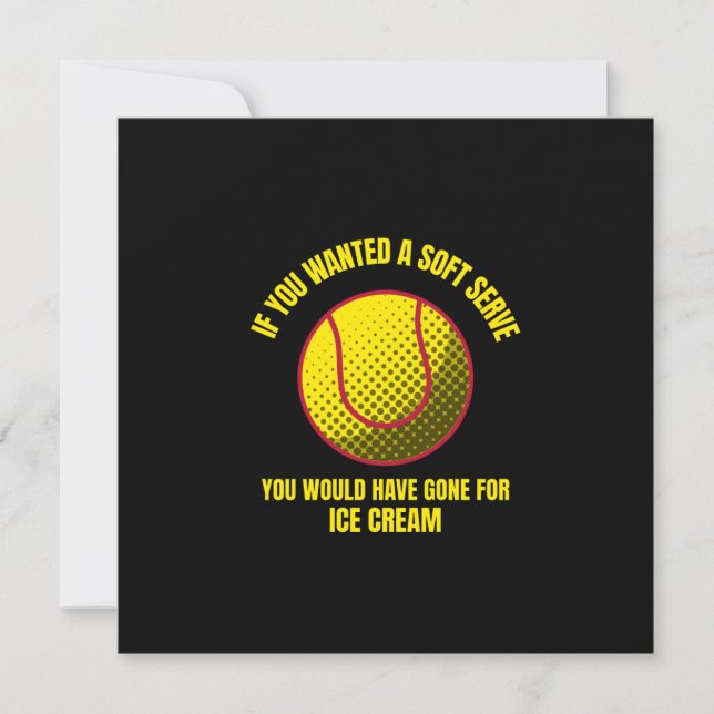 If you wanted a soft serve funny tennis ball Sport (Voorkant)