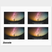 If your dreams don't scare you rechthoekige sticker (Vel)