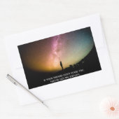 If your dreams don't scare you rechthoekige sticker (Envelop)