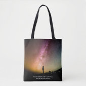 If your dreams don't scare you tote bag (Voorkant)