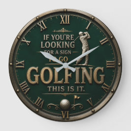 If You're Looking for a Sign to Go Golfing Golf Grote Klok