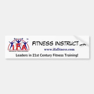 IFA Fitness Instructor Bumpersticker