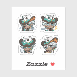 Ifa Genshin Impact 4 stickers op een vel