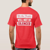 IFA Logo T-Shirt / wij zullen niet worden gedempt (Achterkant)