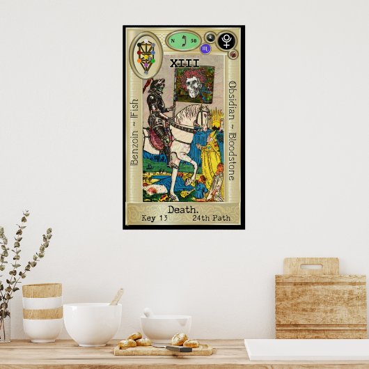 Ifdawn DeepDream Tarot Key 13 ~ Death Poster (Keuken)