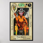 Ifdawn Deepdream Tarot Key 15 ~ The Devil Poster (Voorkant)