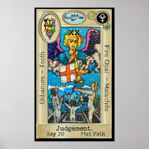 Ifdawn DeepDream Tarot Key 20 ~ Arrest Poster
