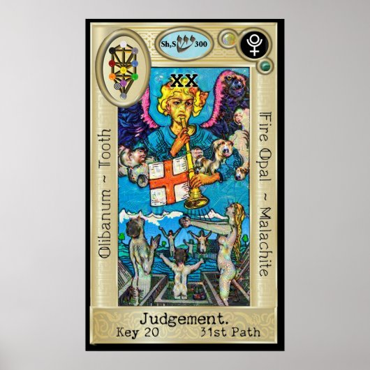 Ifdawn DeepDream Tarot Key 20 ~ Arrest Poster (Voorkant)