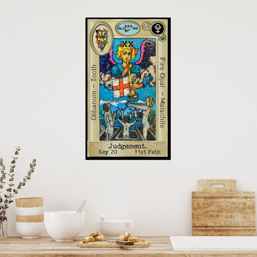 Ifdawn DeepDream Tarot Key 20 ~ Arrest Poster (Keuken)
