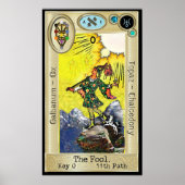Ifdawn Deepdroom Tarot Key 0 ~ The Fool Poster (Voorkant)