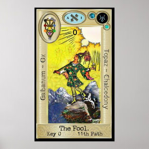 Ifdawn Deepdroom Tarot Key 0 ~ The Fool Poster