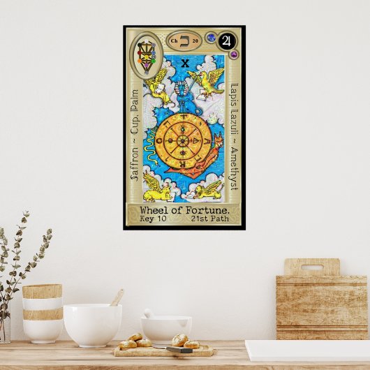 Ifdawn Deepdroom Tarot Key 10 ~ The Wheel Poster (Keuken)