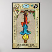 Ifdawn Deepdroom Tarot Key 12 ~ Hanged Man Poster (Voorkant)