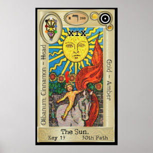 Ifdawn Deepdroom Tarot Key 19 ~ The Sun Poster