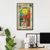 Ifdawn Deepdroom Tarot Key 19 ~ The Sun Poster (Thuiskantoor)