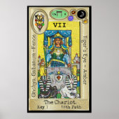 Ifdawn Deepdroom Tarot Key 7 ~ The Chariot Poster (Voorkant)