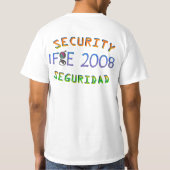 IFGE 2008-beveiliging T-shirt (Achterkant)