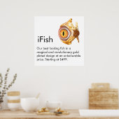 IFish adverteren Poster (Keuken)