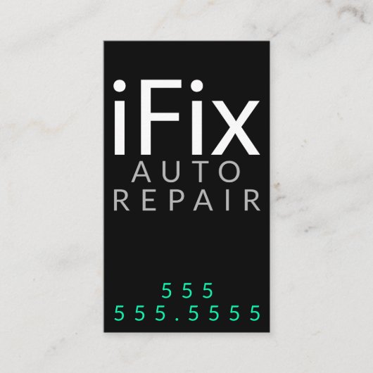 iFix. AUTO Repair COMPUTER Repair Visitekaartje (Voorkant)