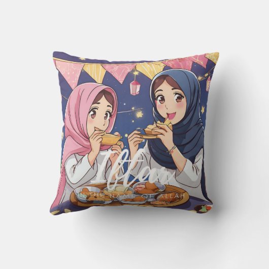 Iftar Anime Vriendenkussen Kussen (Achterkant)