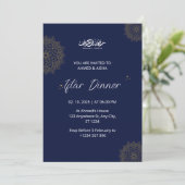 Iftar diner uitnodiging ramadan marine (Staand voorkant)