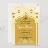 Iftar diner uitnodiging ramadan moskee goud (Voorkant)