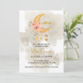 Iftar dineruitnodiging ramadan witte waterverf kaart (Staand voorkant)