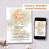 Iftar dineruitnodiging ramadan witte waterverf kaart