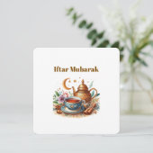 Iftar-dineruitnodigingen Feestdagenkaart (Staand voorkant)
