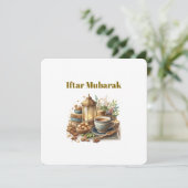 Iftar-dineruitnodigingen Feestdagenkaart (Staand voorkant)
