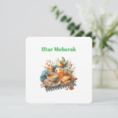 Iftar-dineruitnodigingen Feestdagenkaart (Staand voorkant)