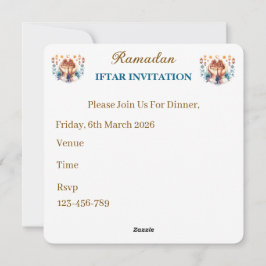 Iftar Dinner Invitations Feestdagenkaart