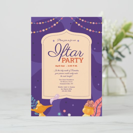 Iftar Feest Kaart (Staand voorkant)