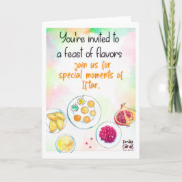 Iftar Feest - Kleurrijke kaart