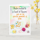 Iftar Feest - Kleurrijke kaart (Gele Bloem)