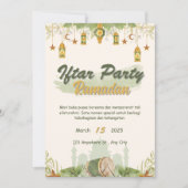 Iftar feest ramadan kaart (Voorkant)