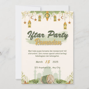 Iftar feest ramadan kaart