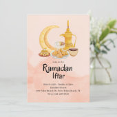 iftar food ramadan uitnodiging (Staand voorkant)