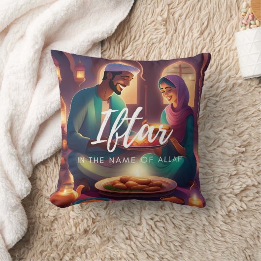 Iftar man en vrouw kussen (Deken)