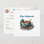 Iftar Mubarak dineruitnodigingen Feestdagenkaart (Voorkant / Achterkant)