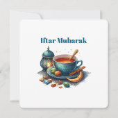 Iftar Mubarak Dinner Invitations Feestdagenkaart (Voorkant)
