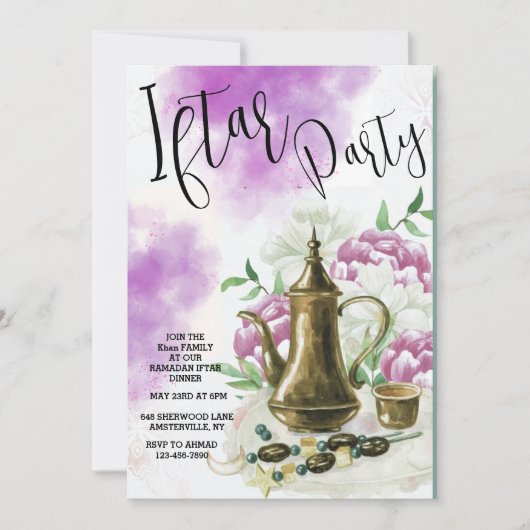 iftar party uitnodiging (Voorkant)