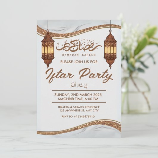iftar party uitnodiging (Staand voorkant)