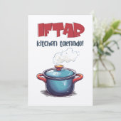 Iftar Ramadan Keuken Tornado- Menging Magie & Troe Kaart (Staand voorkant)