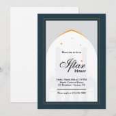 Iftar-uitnodiging Kaart (Voorkant / Achterkant)