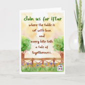 Iftar uitnodiging - Landschap (Voorkant)