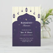 Iftar-uitnodiging | Mooie uitnodiging voor iftar (Staand voorkant)